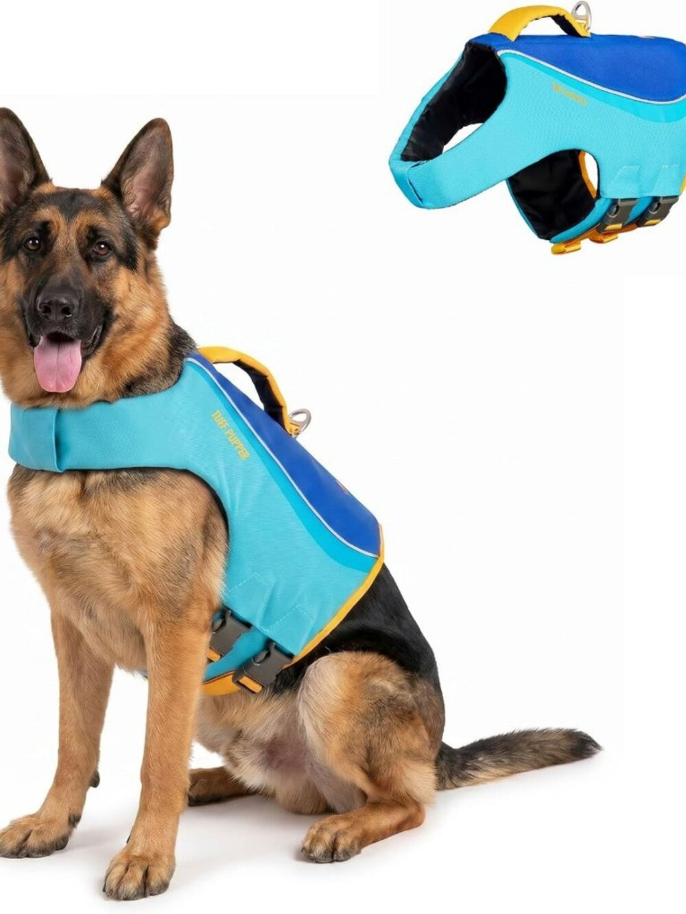 High Buoyancy Dog Life Jacket | Adjustable Swim Vest with Rescue Handle